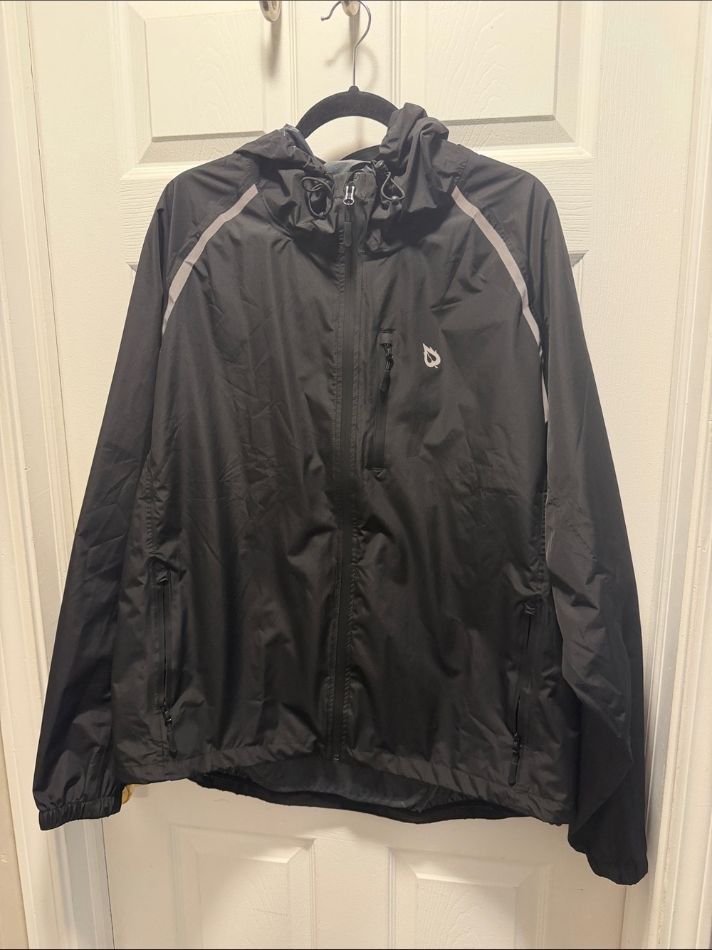 Men’s Baleaf Black Hooded Quality 3X Windbreaker - Lightweight Water-Resistant